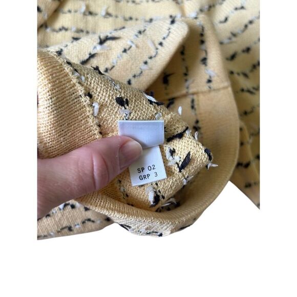 St. John Collection Button Front Jacket Blazer size 4 Yellow Black Tweed 3/4 Sle - Picture 8 of 11